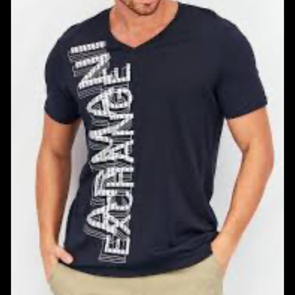 Armani Exchange Men's Black Graphic Tee Slim